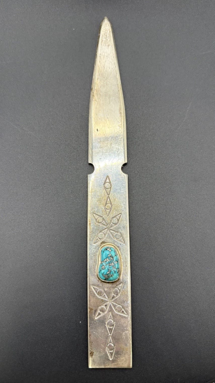 Vintage Cherokee Native American Turquoise Letter Opener 80 Grams X15