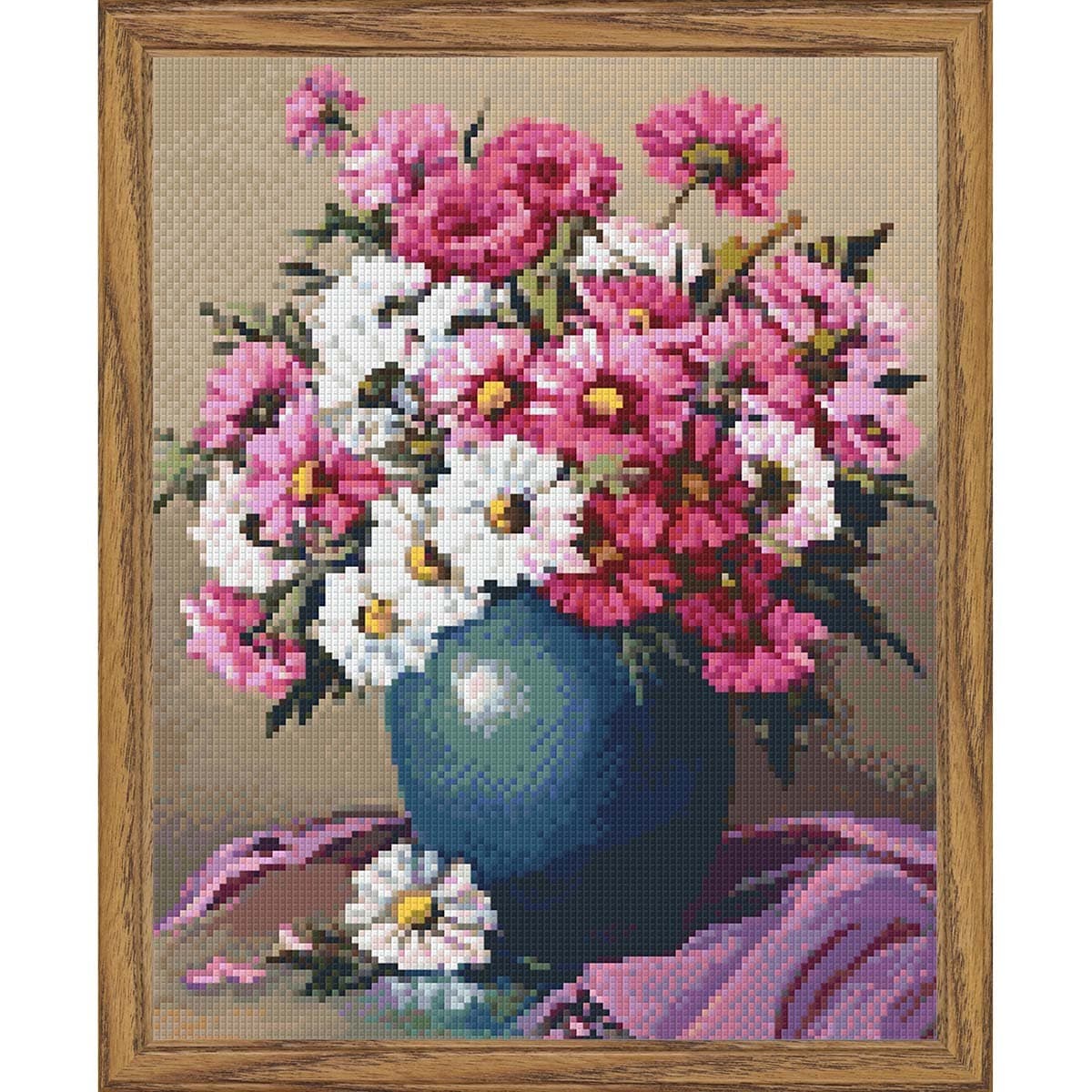 PixelHobby Spring Bouquet Kit & Frame Mosaic Art Kit