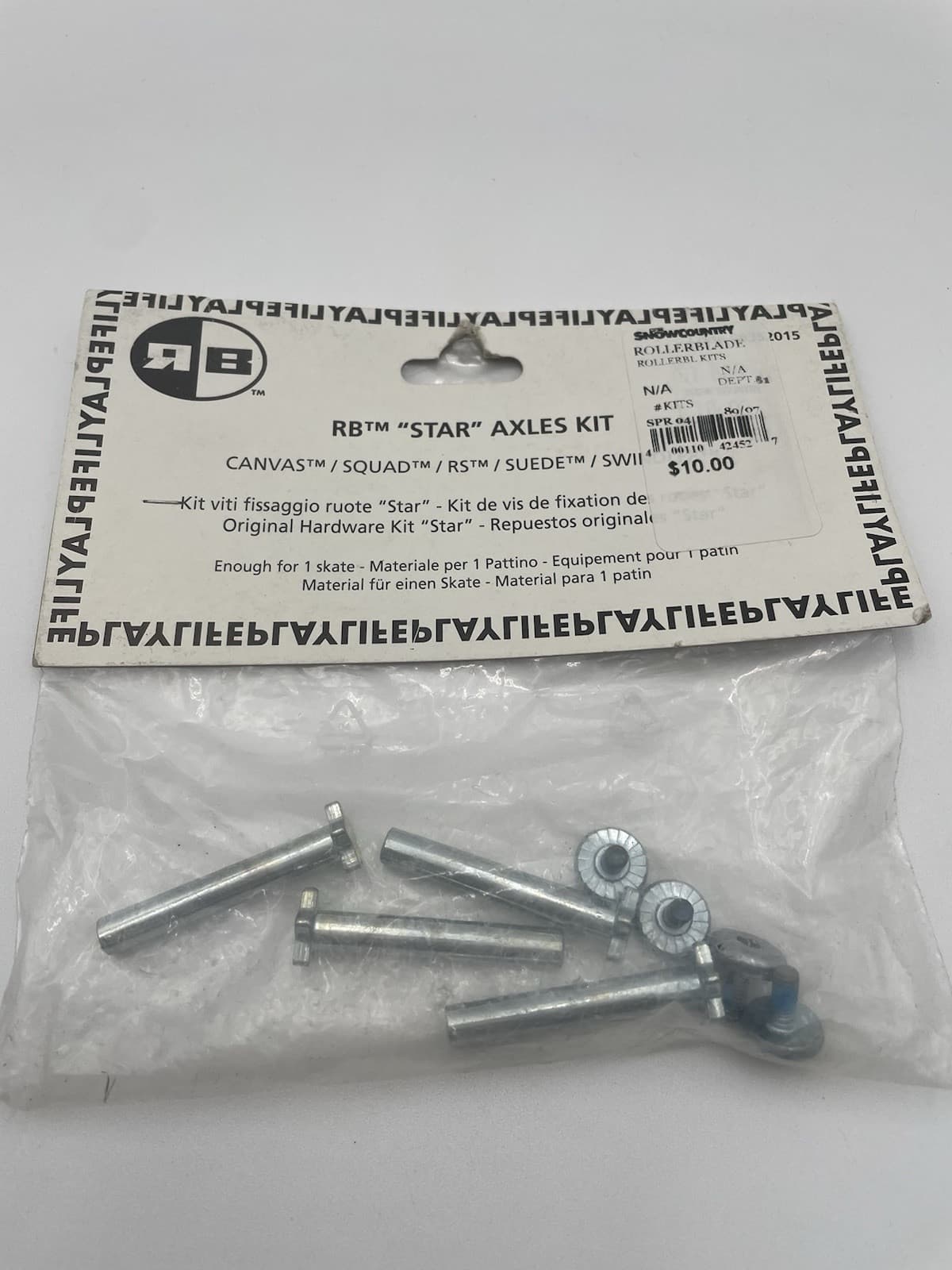 Rollerblade Star Axles Kit 8pcs Enough For 1 Skate Brand New NOS