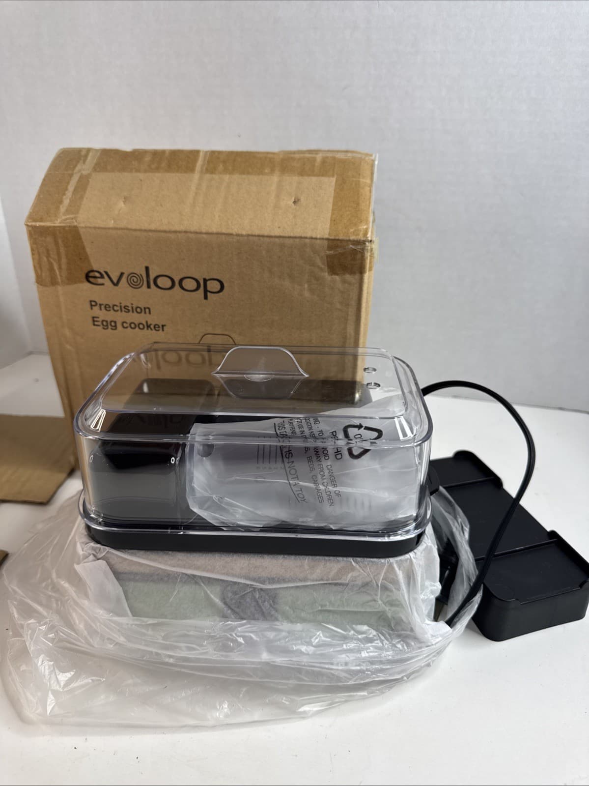 EVOLOOP Quick Egg Cooker 6 Eggs Capacity