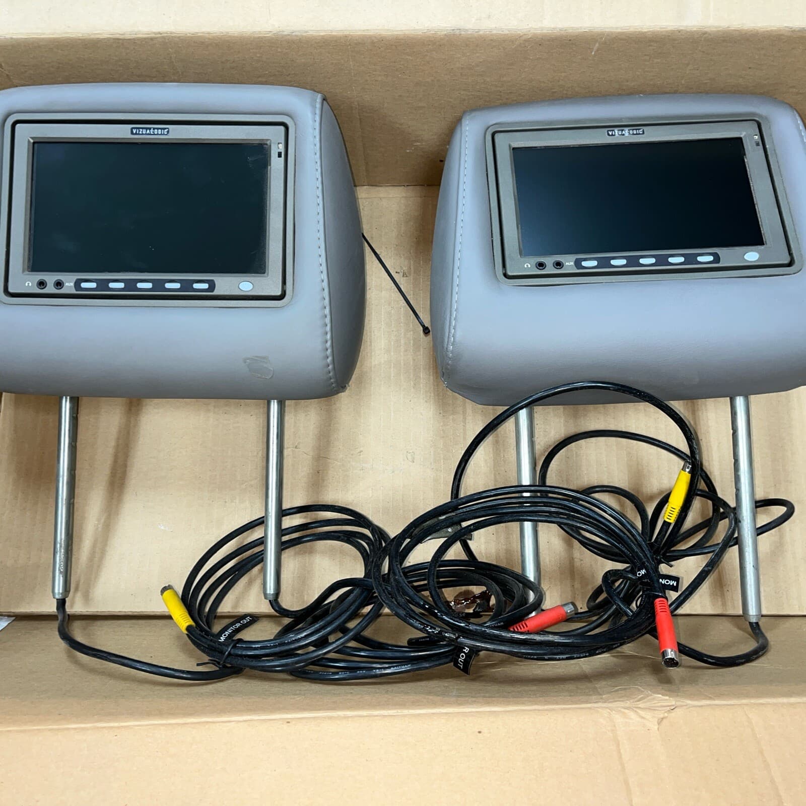 Vizualogic A-1250 Headrest Kit 05-08 Lexus GX Charcoal