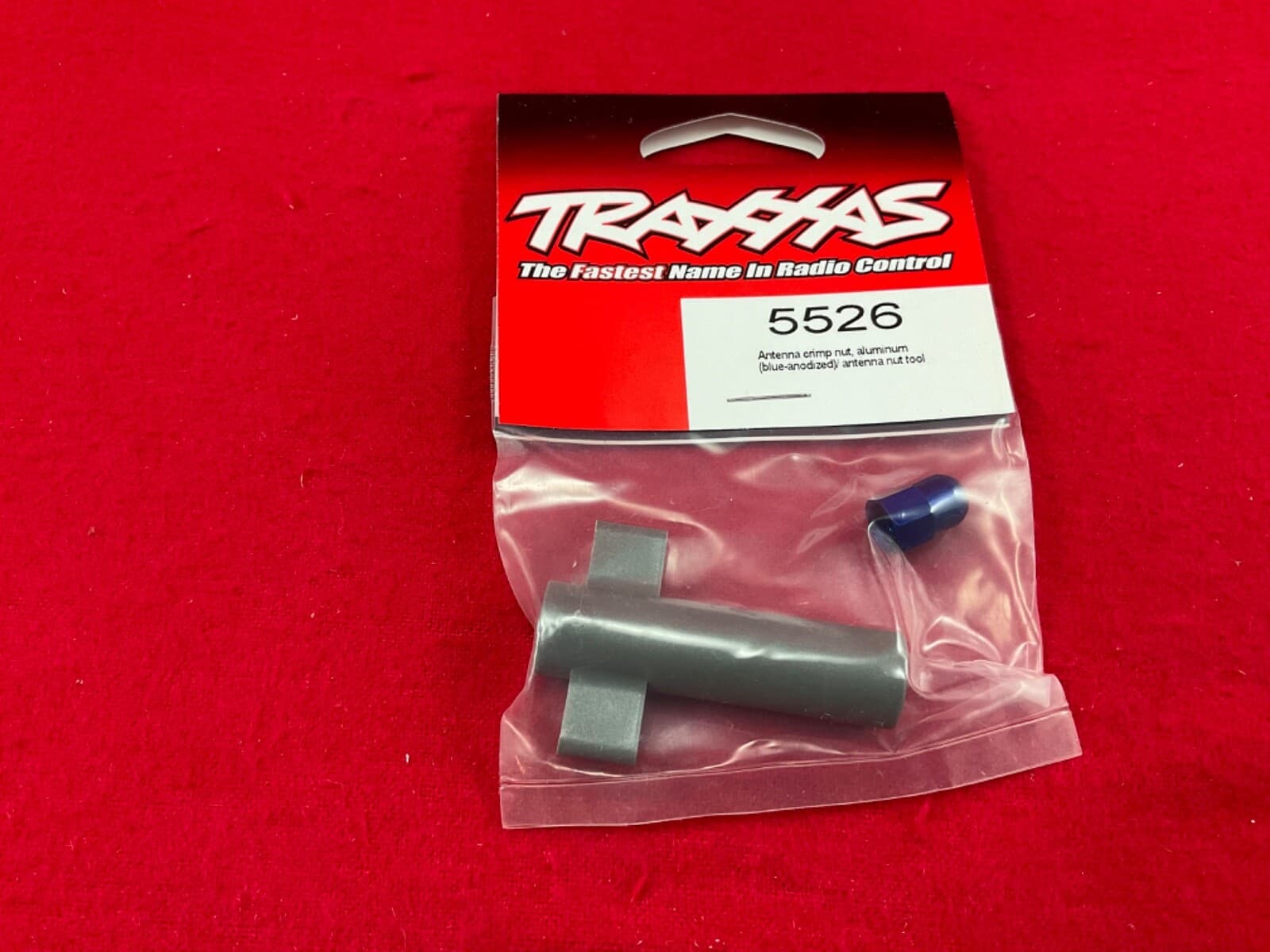 Traxxas 5526 ANTENNA BLUE CRIMP NUT + tool TRA5526R SLASH SUMMIT REVO T-MAXX
