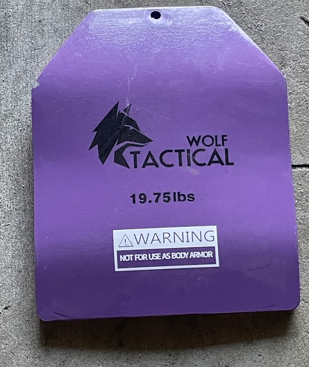 WOLF TACTICAL 19.75LB Weight Vest Plate Purple For Strength Training, Running