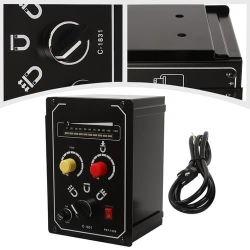 AC 110V 5A Electromagnetic Chucks Controller Adjustable Magnetic Force 0-100V
