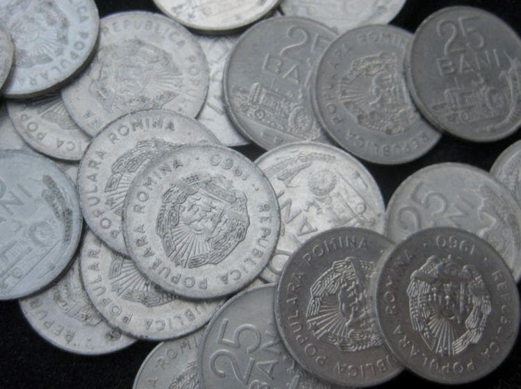 Romania 25 Bani 1960 XF lot of 25 XF coins #64