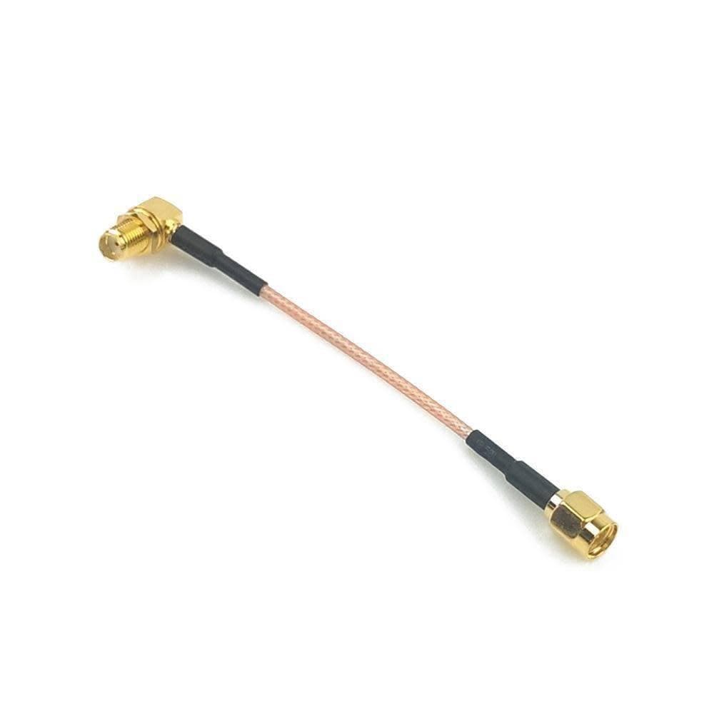 10CM RP-SMA Male to 90 Degree SMA Female Cable