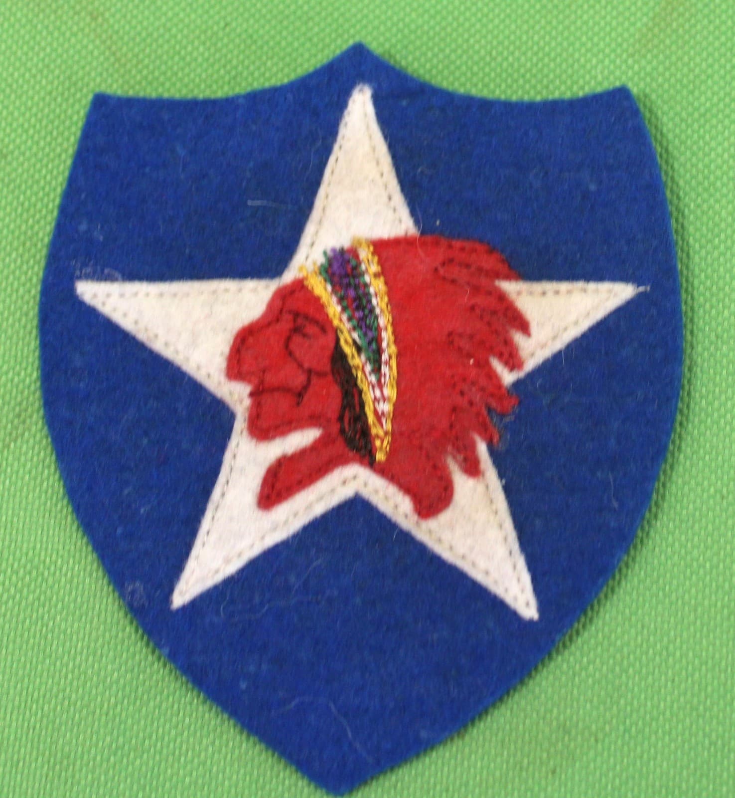 US World War I Army AEF 2nd Infantry Division Shoulder Sleeve Patch