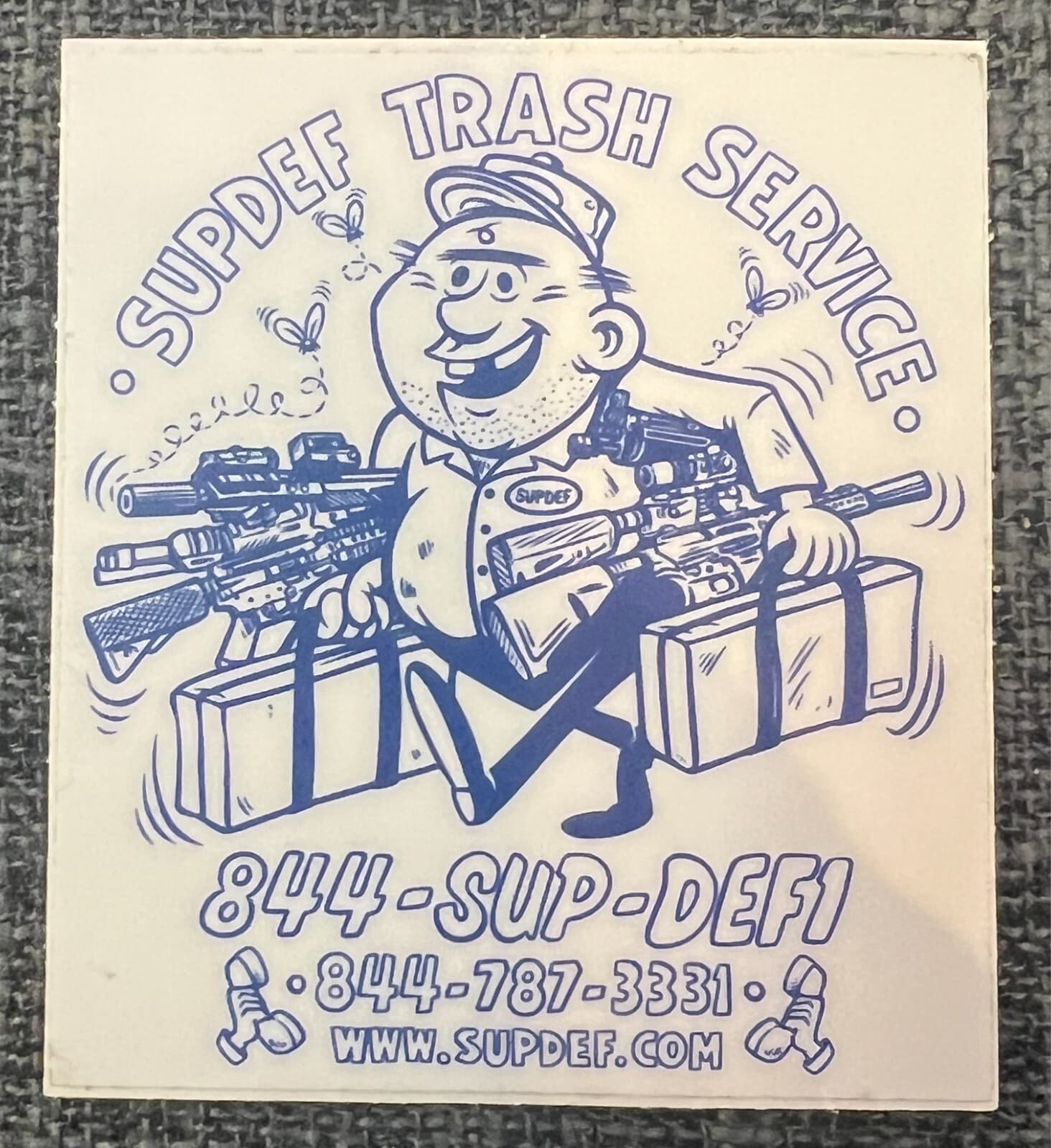 Supdef Superior Defense "Supdef Cleaning Service" Sticker