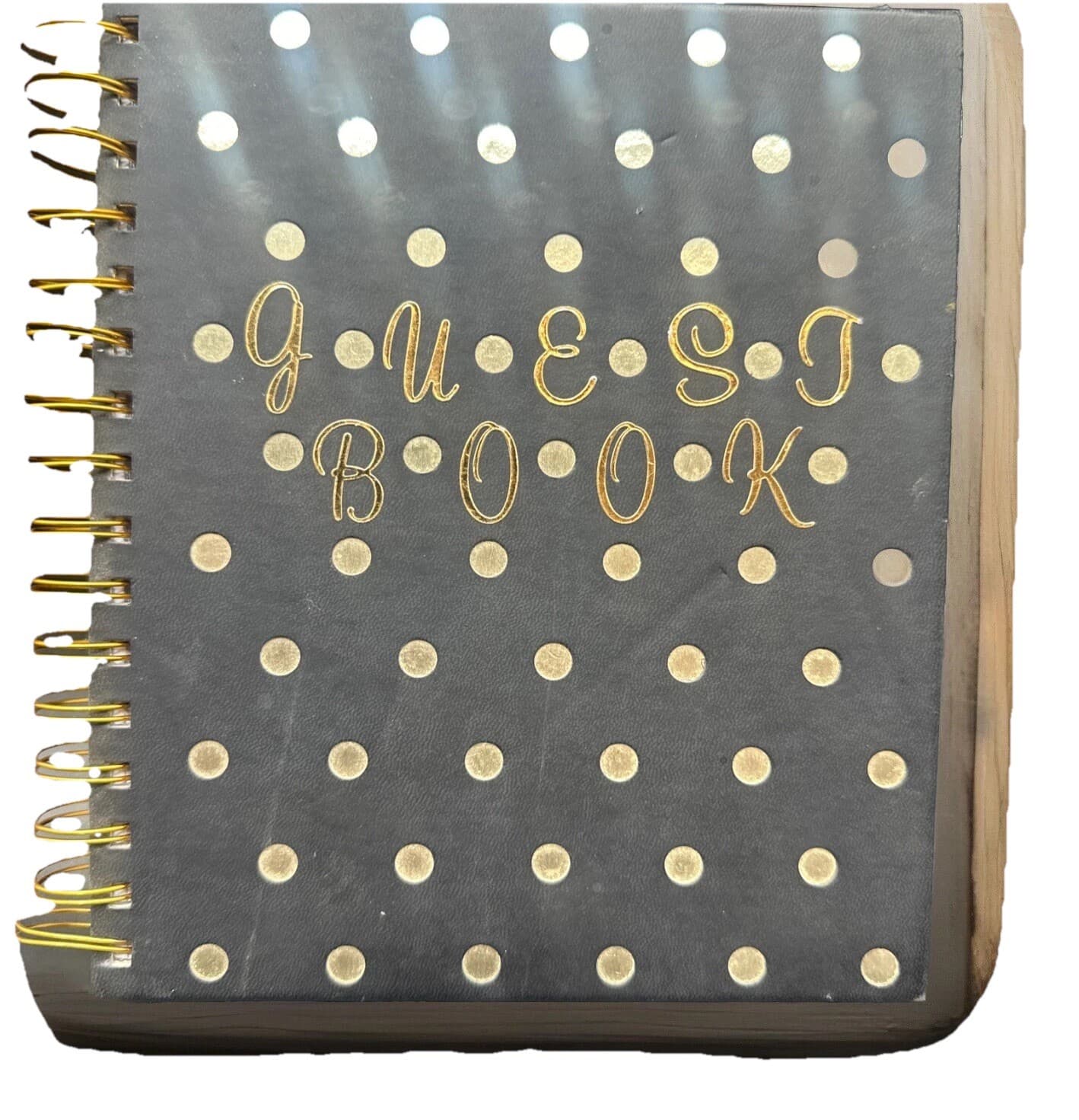 Guestbook, weddings, parties, Church Polkadot 8”x 7”
