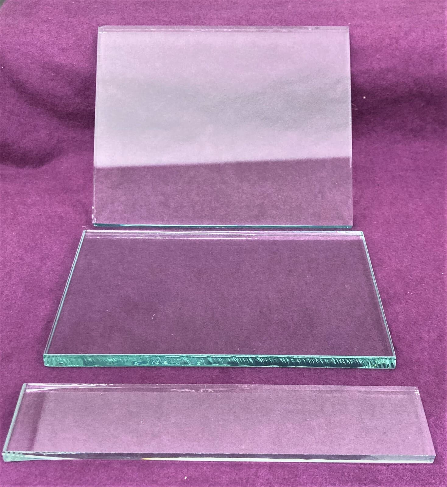 Antique Slot Machine Parts - 3 Piece SET of GLASS for JENNINGS CHIEF