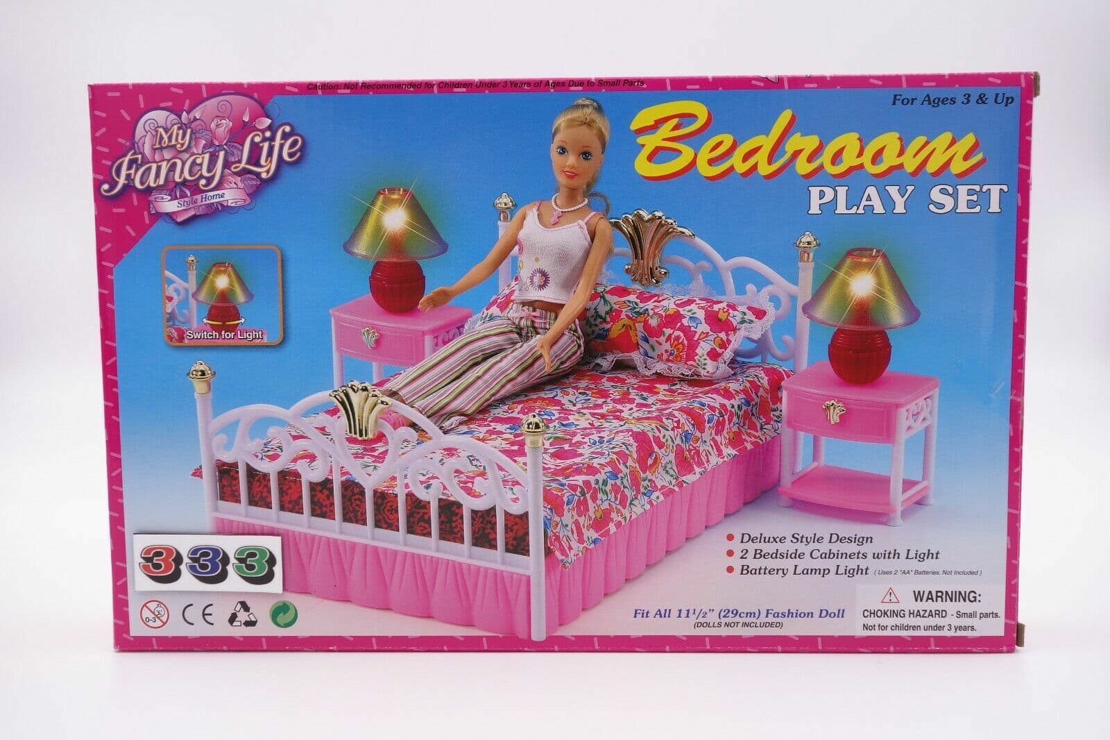 My Fancy Life Bedroom Play Set Doll house New 99001