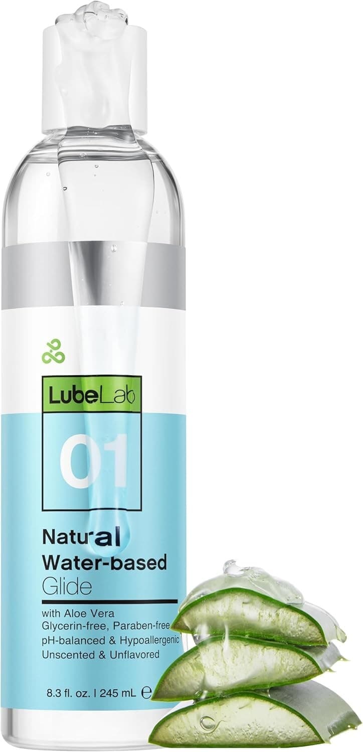 LubeLab Water-based Lube Personal Lubricant Aloe Vitamin E PH-balanced 8 3.38 32