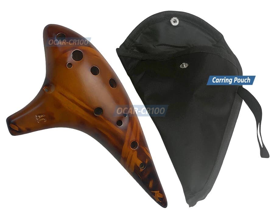 Premium Fine-Crafted Ceramic Ocarina Flute With 12-Hole Alto C