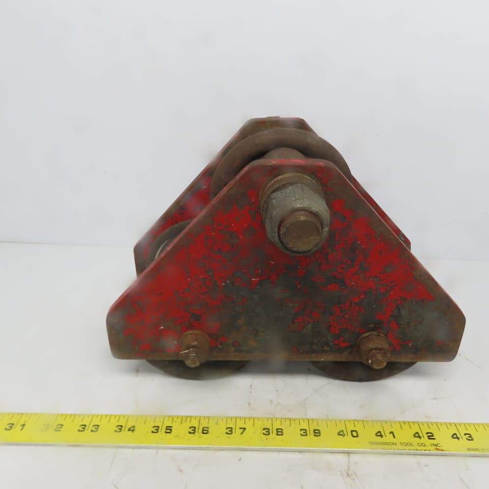 Unmarked Push/Pull Ball Bearing Hoist Beam Trolley 2" to 4 Flange