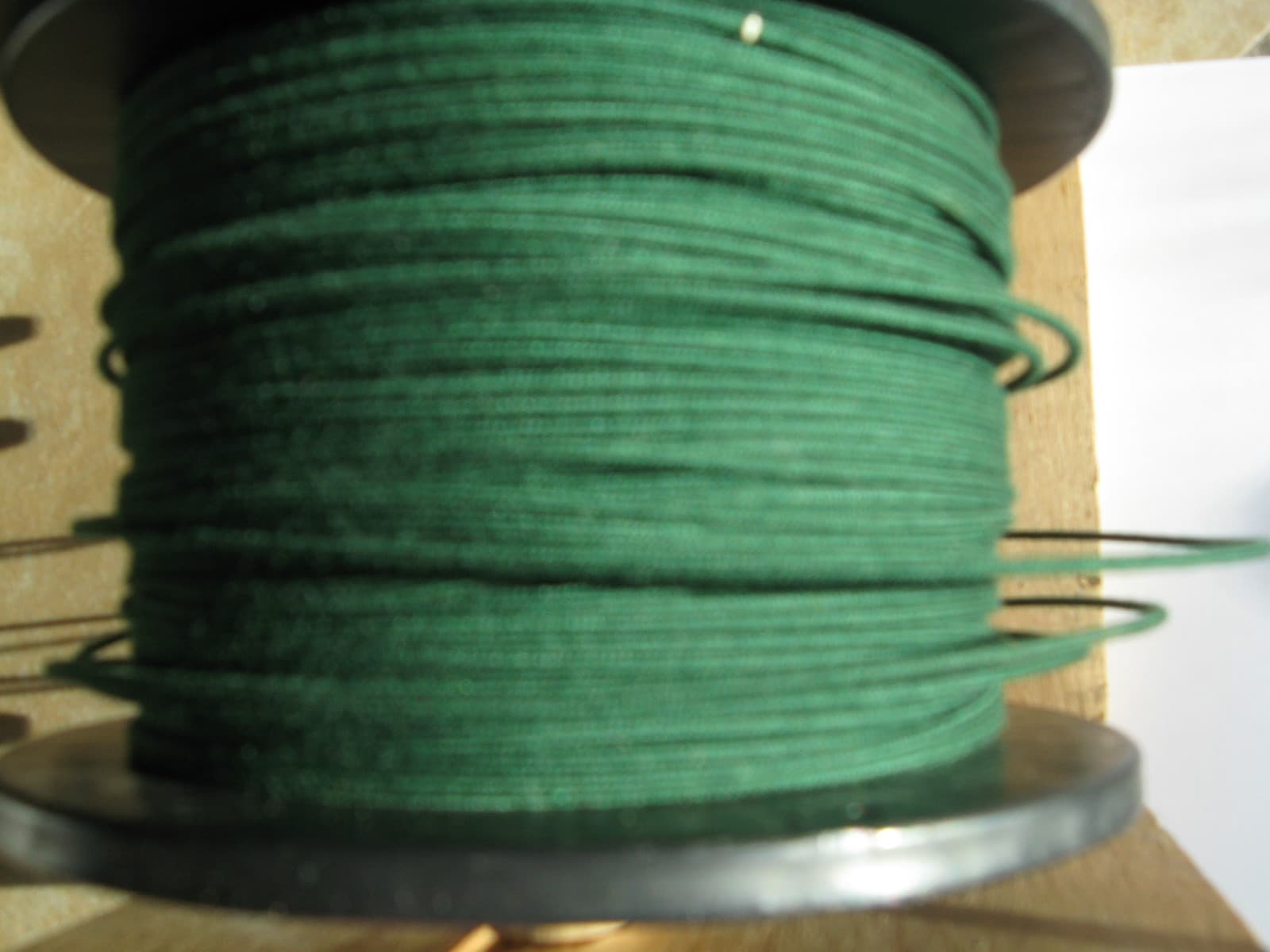 1920's Emerald Green Radio loop antenna wire, DeForest and more. 20AWG 90ft