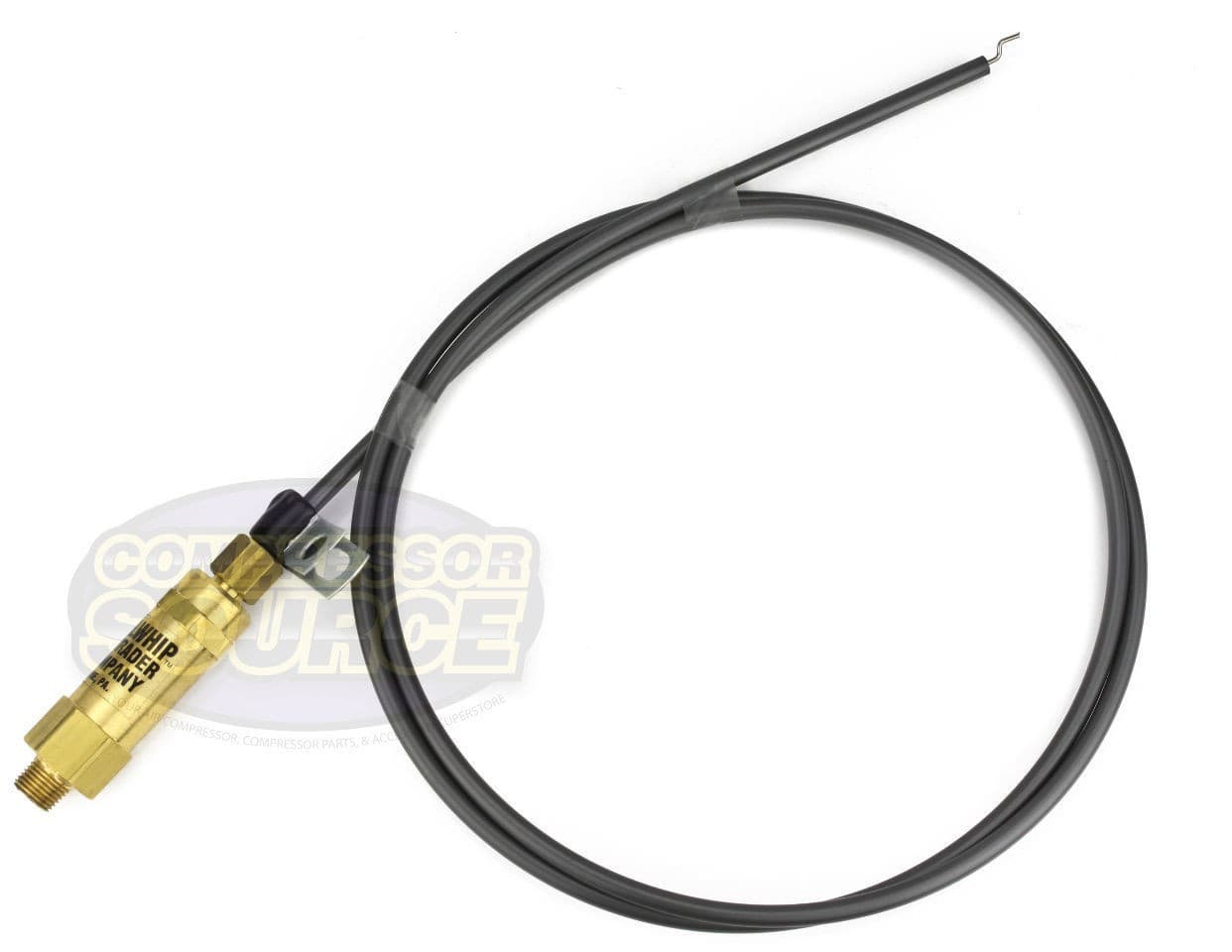 24" Small Bullwhip Throttle Control Cable For Gas Air Compressor Unloader