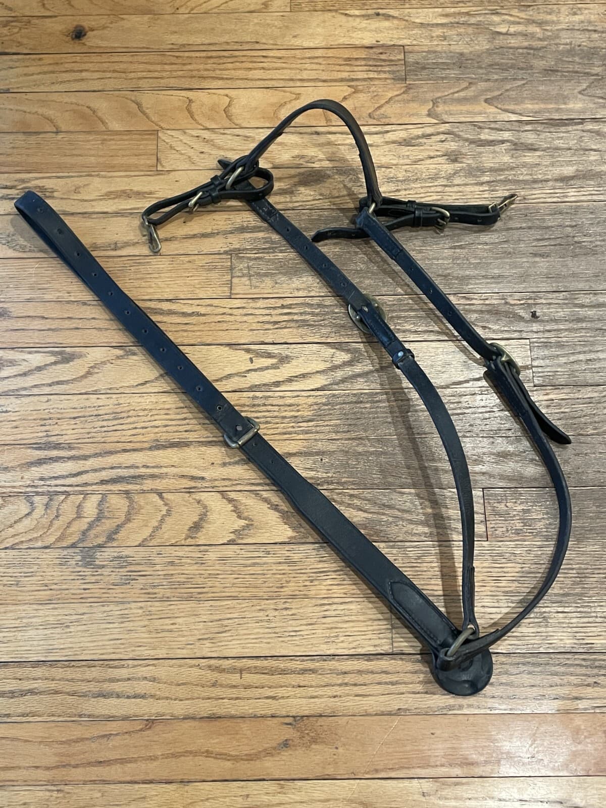 Nunn Finer Hunting Breastplate, Brown, Brass Hardware, Horse (Used)