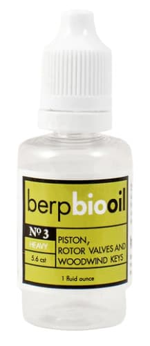 Berp Bio Oil No. 3 Heavy for Piston, Rotor Valves and Woodwind Keys - 1 FL. OZ..