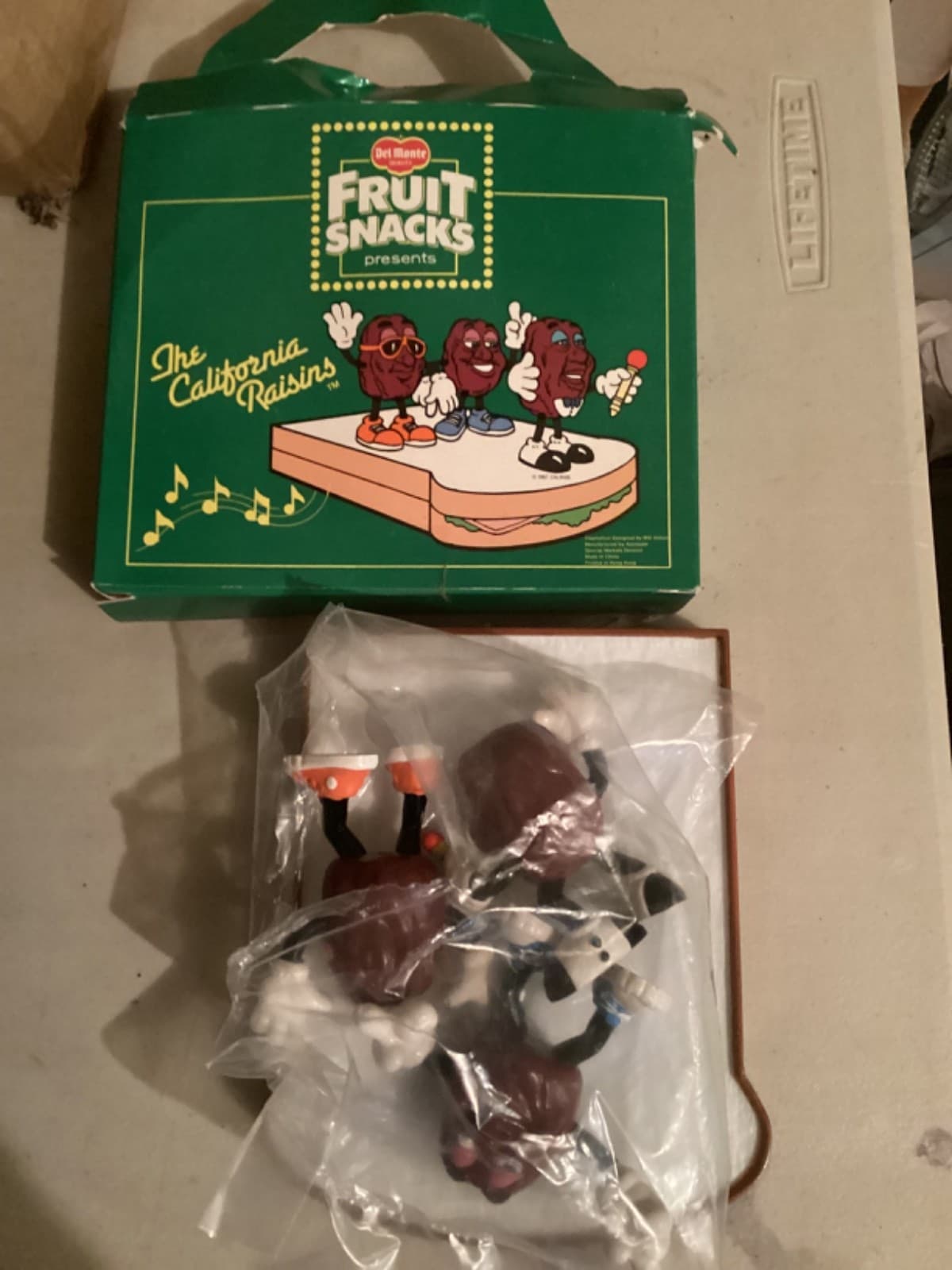 1987 Del Monte California Raisins Musical Sandwich Stage Music Not Working