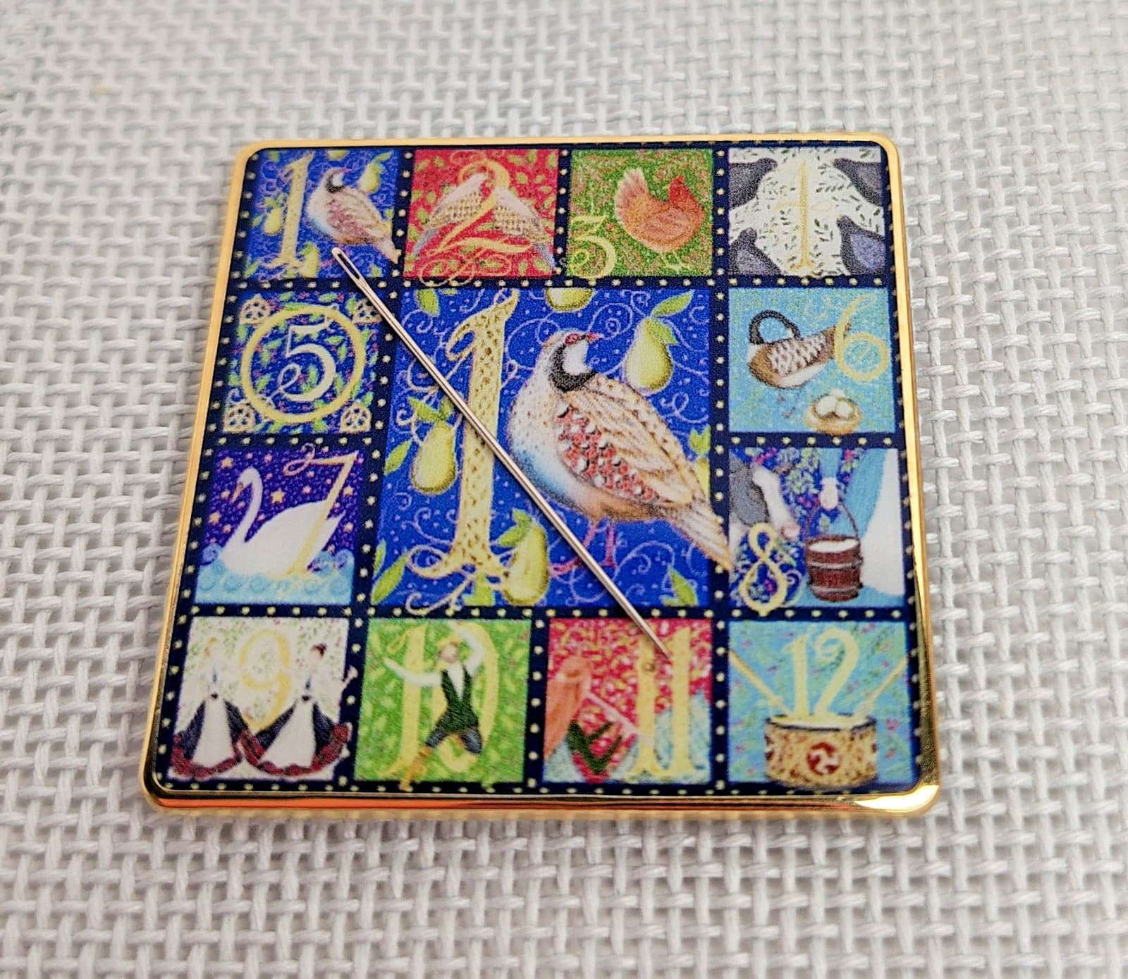 Needle Minder Magnet 12 Days of Christmas Accoutrement Designs Needlepoint