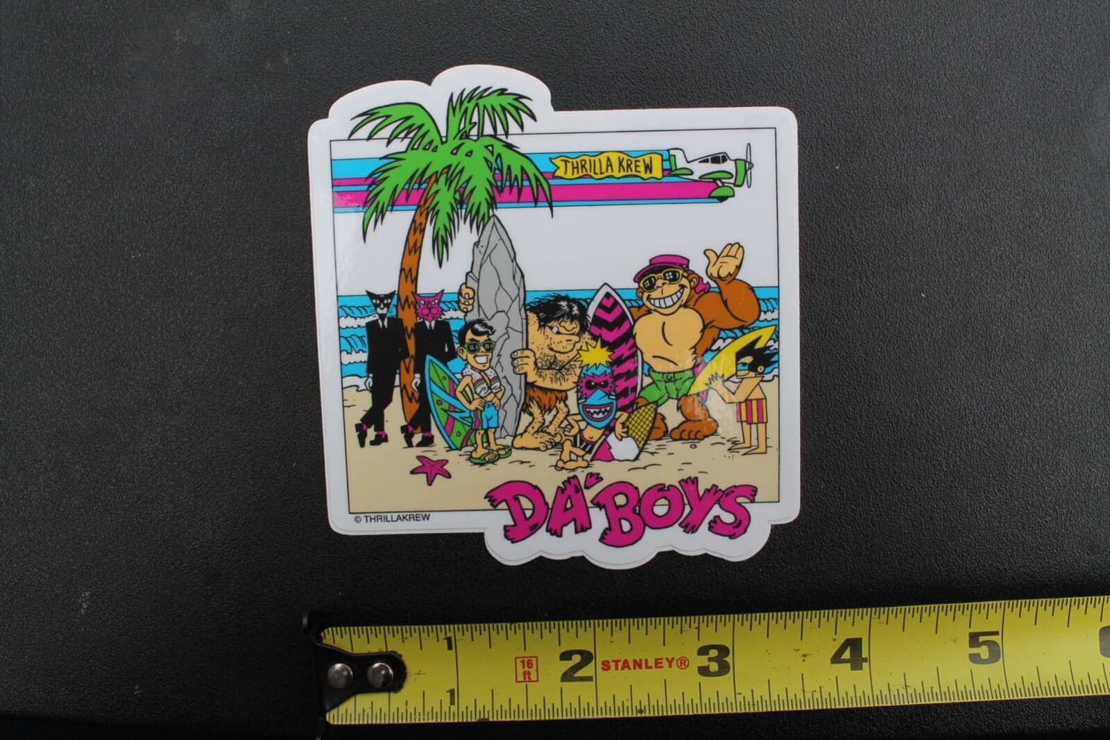 T&C Thrilla Krew Neon Da Boys Town & Country Surfboards Hawaii Surfing STICKER