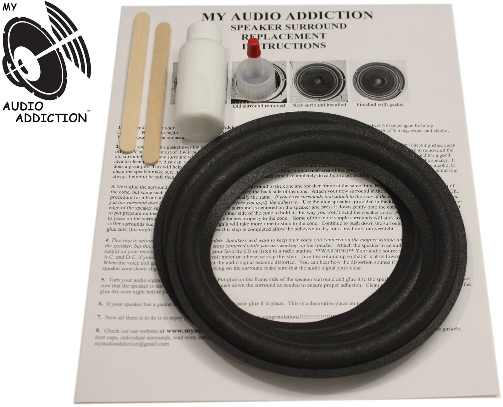Speaker Foam Surround Repair Kit For Pro Ac 6.5" - ProAc