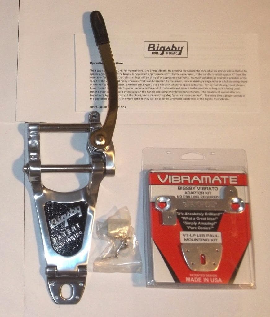 Bigsby® B7PK Pinless Vibrato & Vibramate V7-LP~6" To Centerline Of STP~USA~New