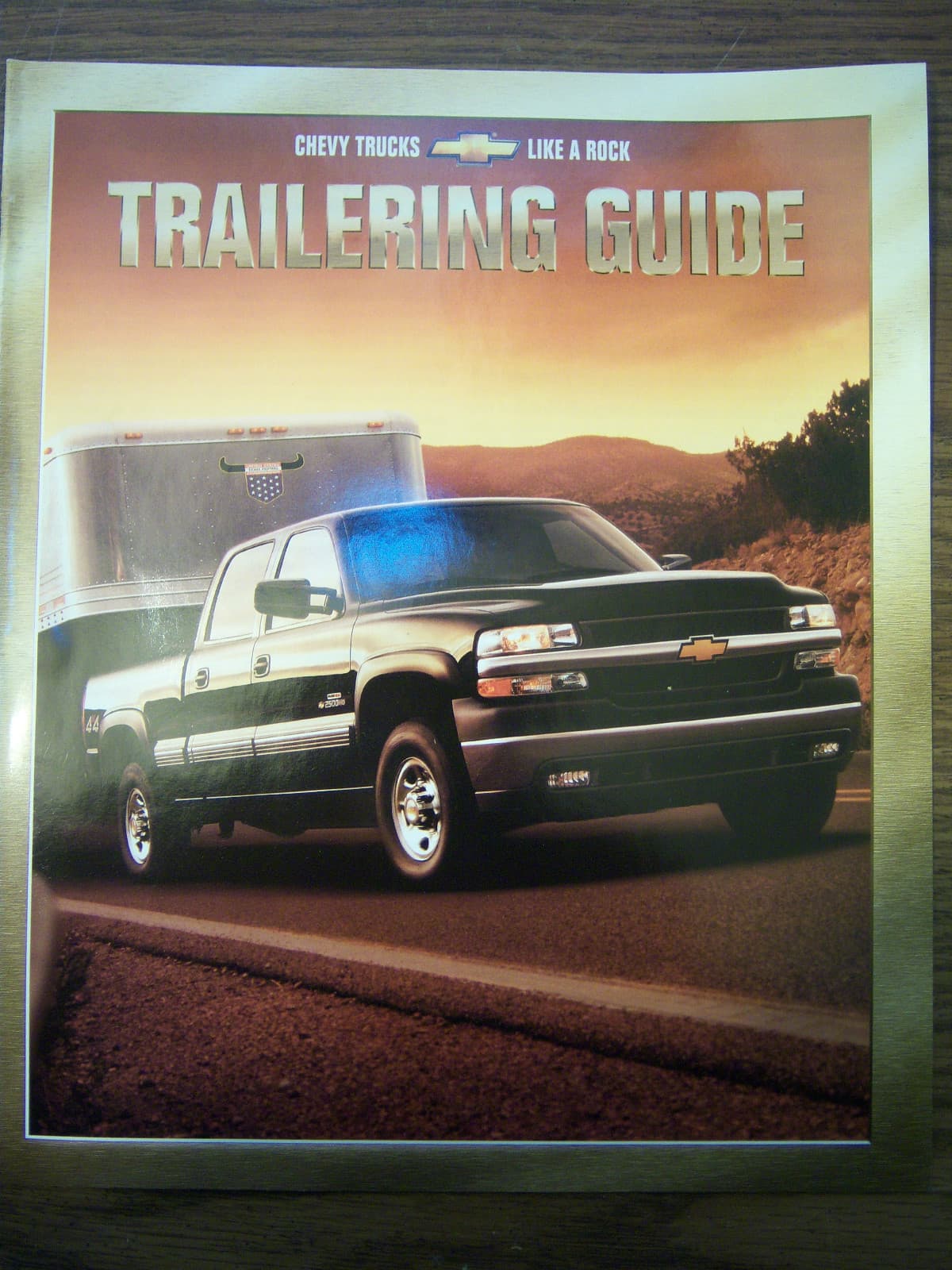 2001 chevrolet truck trailering guide sales brochure MINT