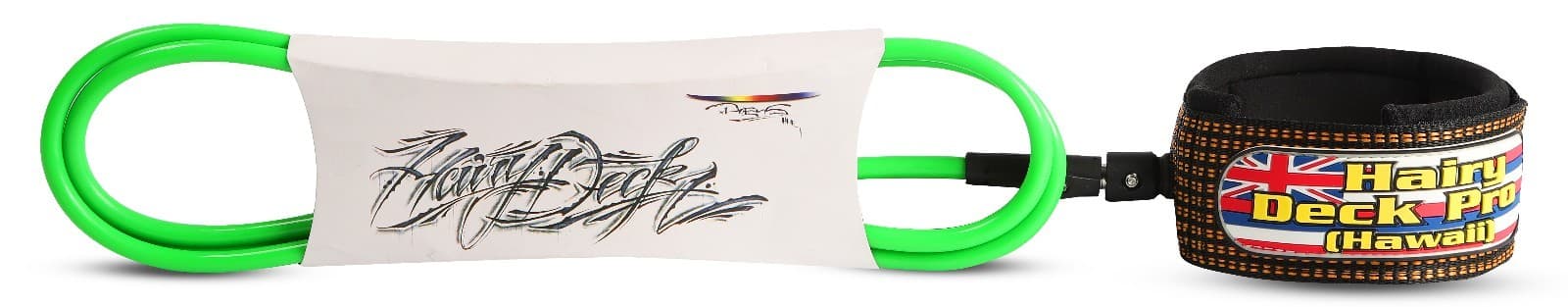 Hairy Deck Pro (Hawaii) PRO Series Surf Leash GREEN 7 FT