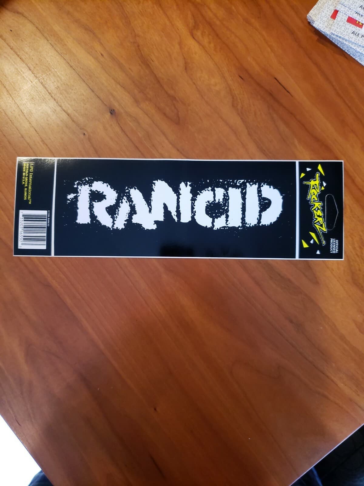 Rancid Bumper Sticker NOS