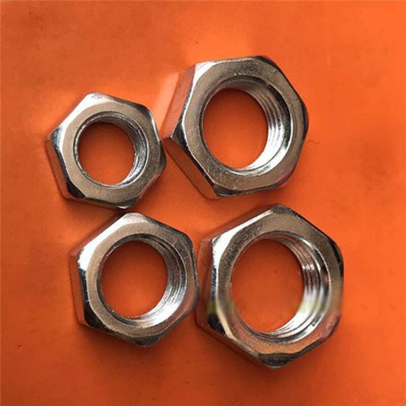 Thin Hex Nut Fine Thread Flat Nuts M11X1 M13X1 M15X1.5 M17X1.5 M19X1-M26x1.5mm