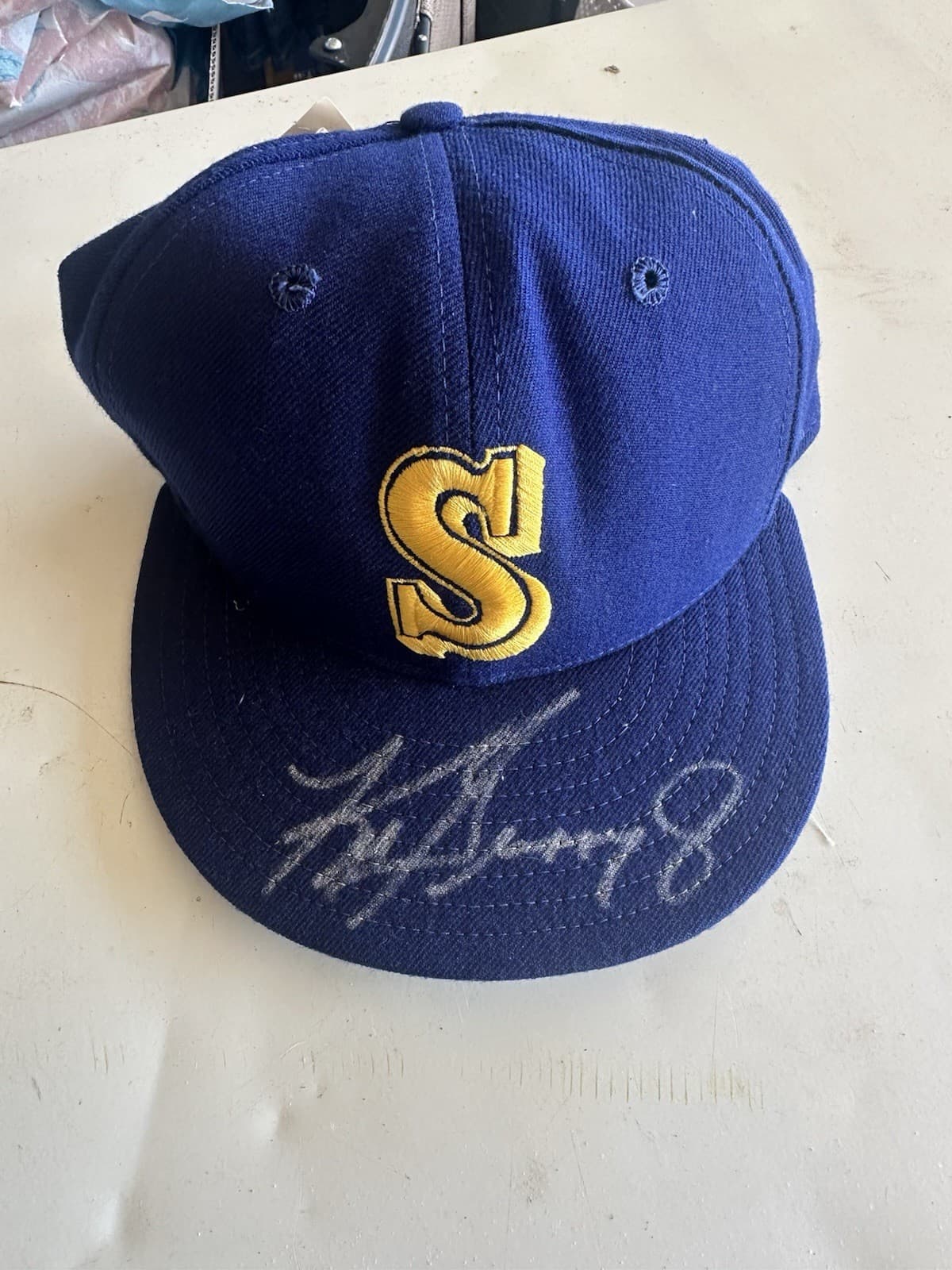 Ken Griffey Jr Autographed Seattle Mariners Hat