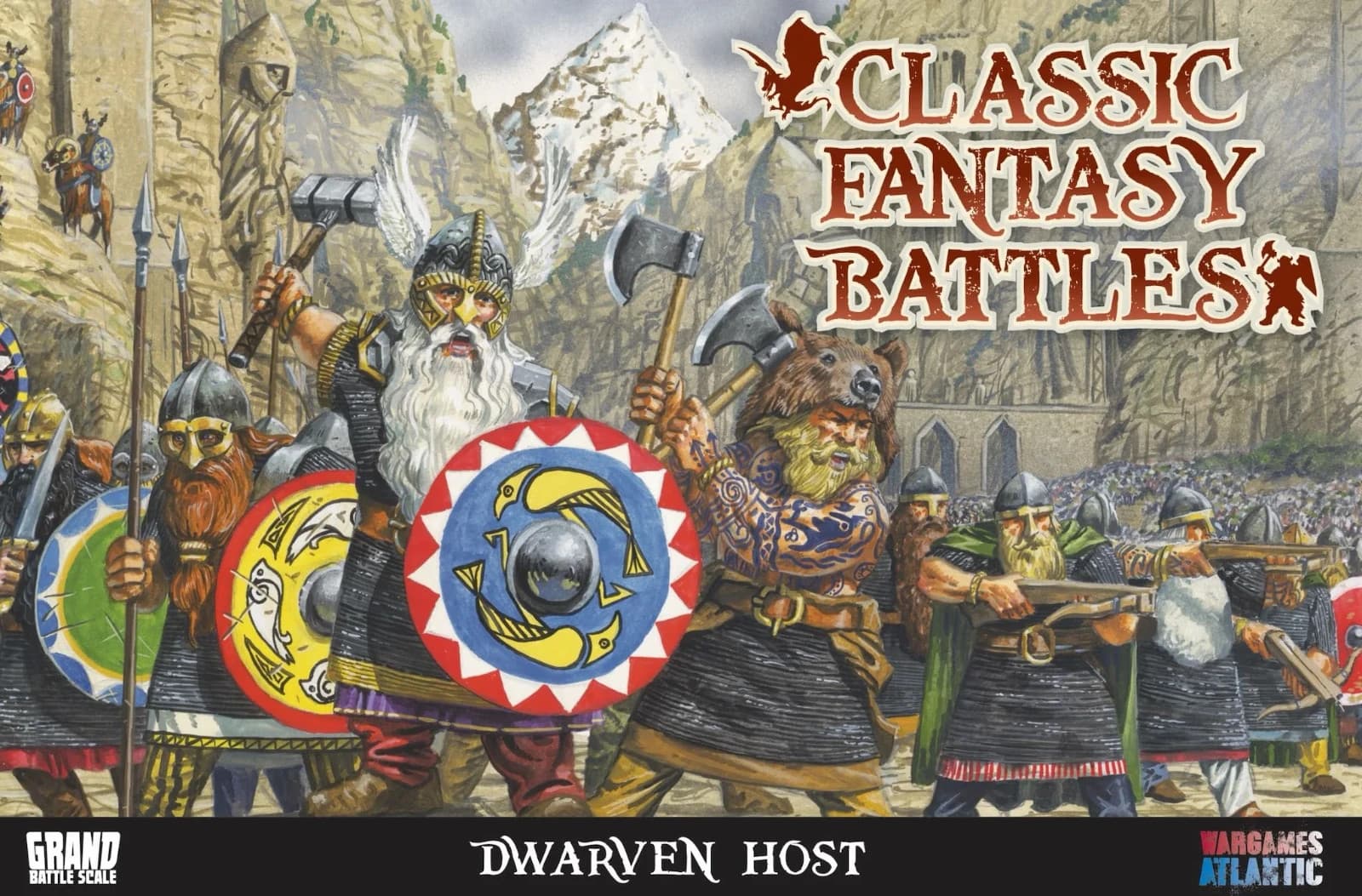 Wargames Atlantic Classic Fantasy Battles Dwarven Host 10mm Miniatures boxed set