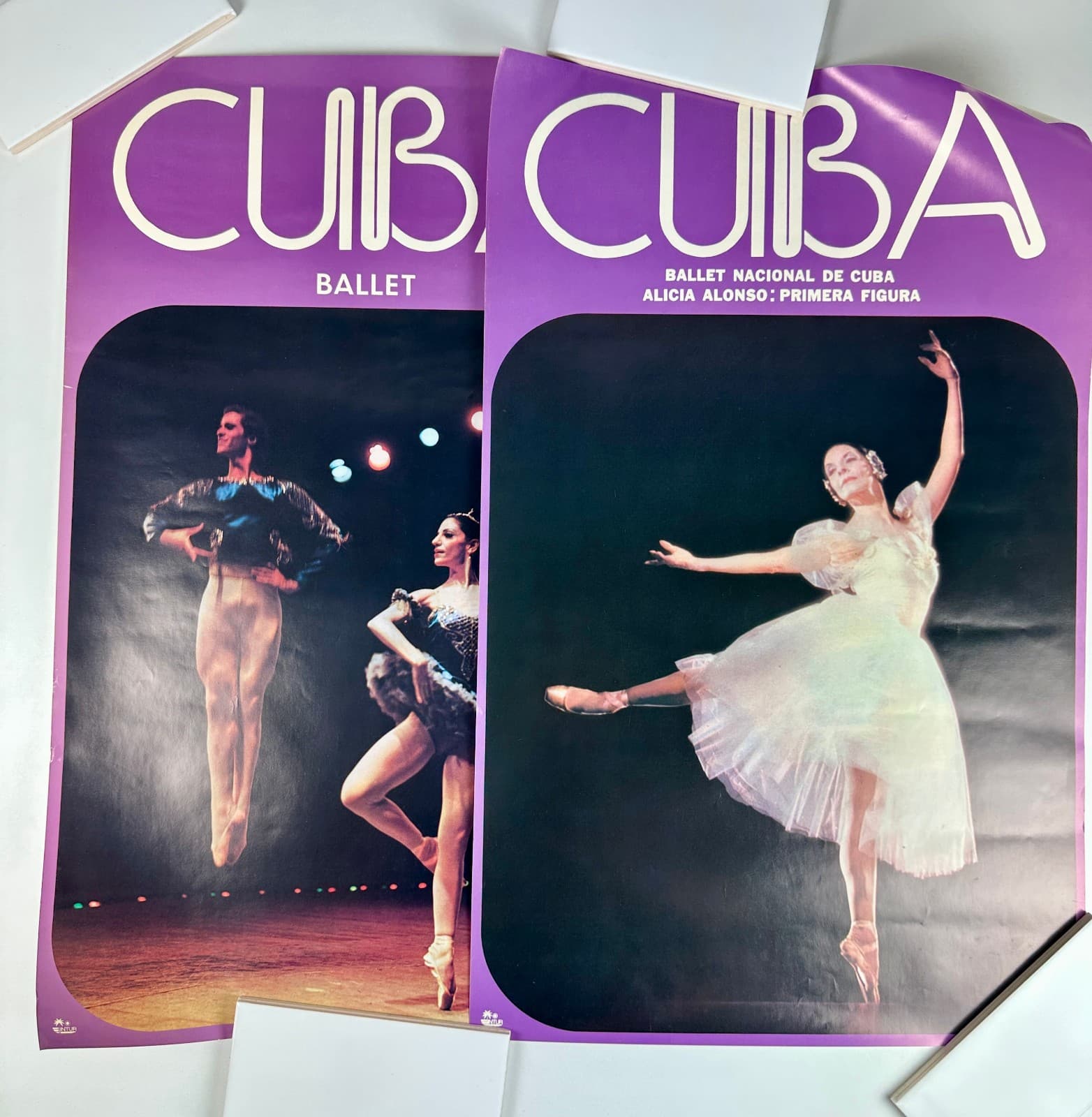 2 Vintage 1970's Josefine Mendez Jorge Esquival BALLET Posters CUBA Cuban Travel