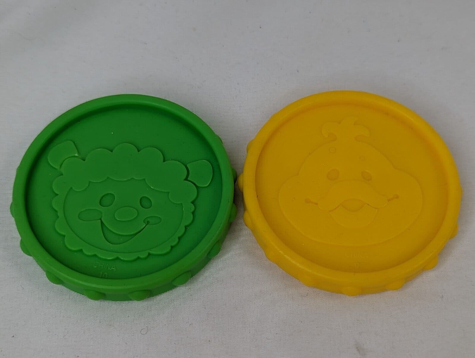 Fisher Price Replacement Coin 2.5 Inch Green Yellow