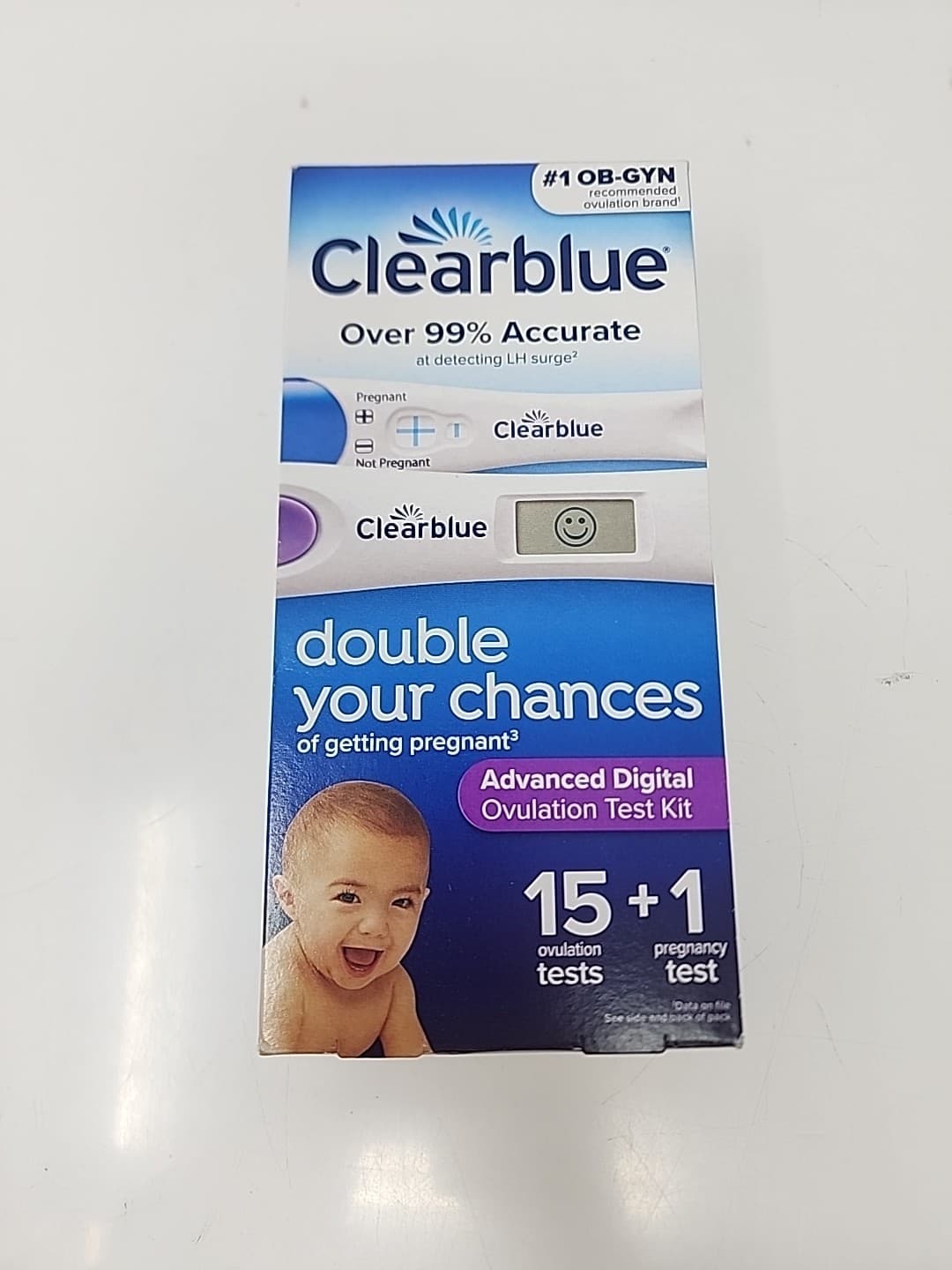Clearblue Advanced Digital Ovulation & 1 Pregnancy Test Kit 16 Tests Exp 2027