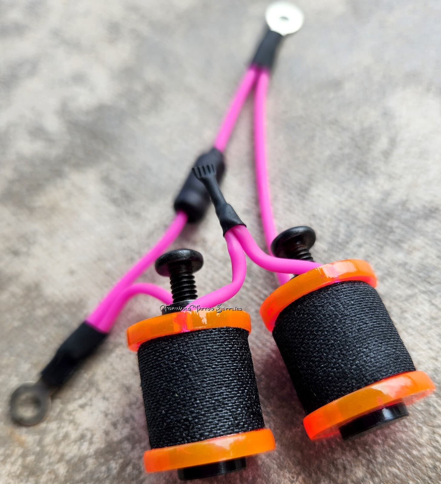 1" 8-32 Tattoo Machine Parts Coils 8 Wrap Chameleon Pink Black Neon Hot Pink