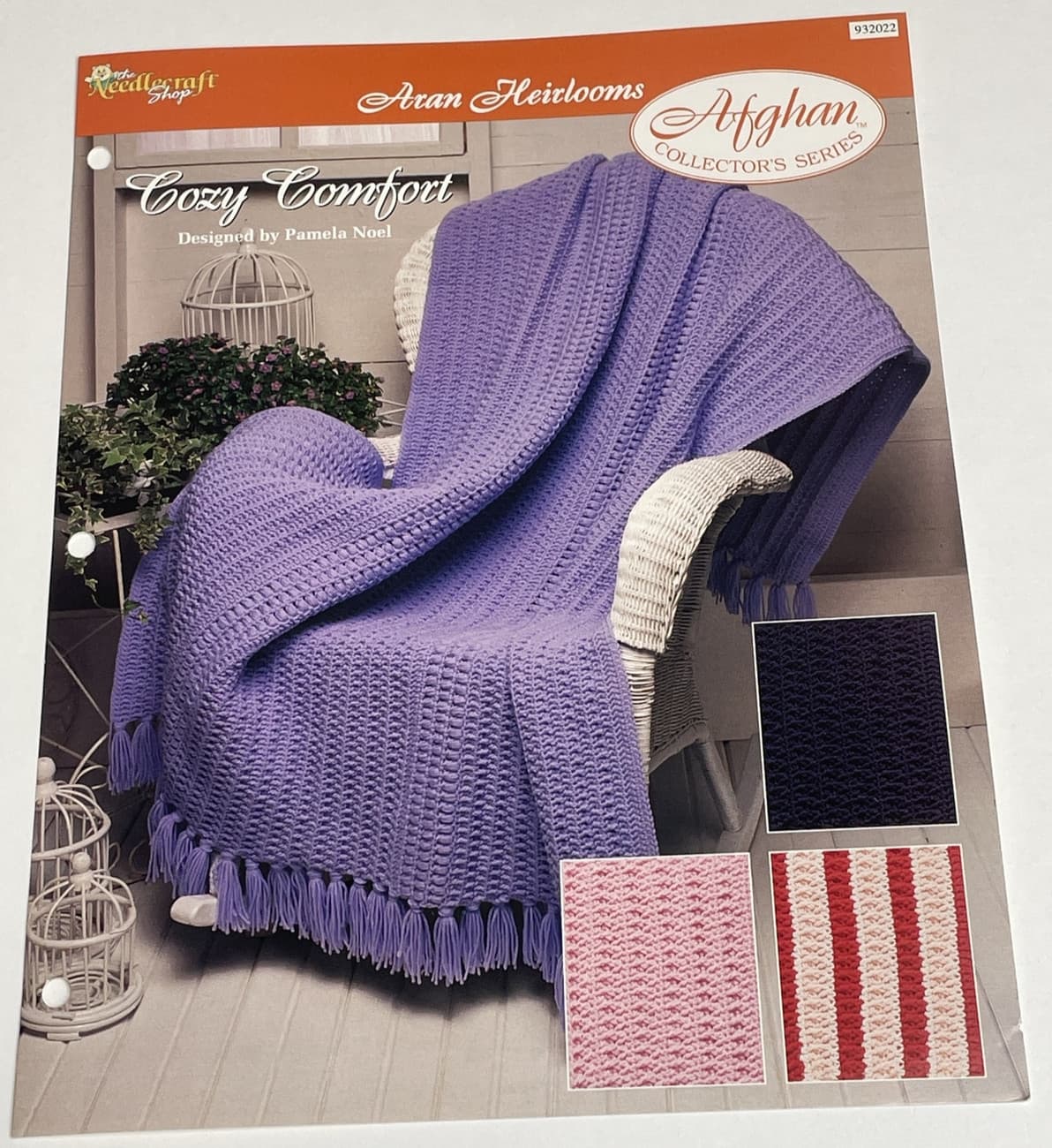 Cozy Comfort Afghan Aran Heirlooms Crochet Pattern Needlecraft Shop