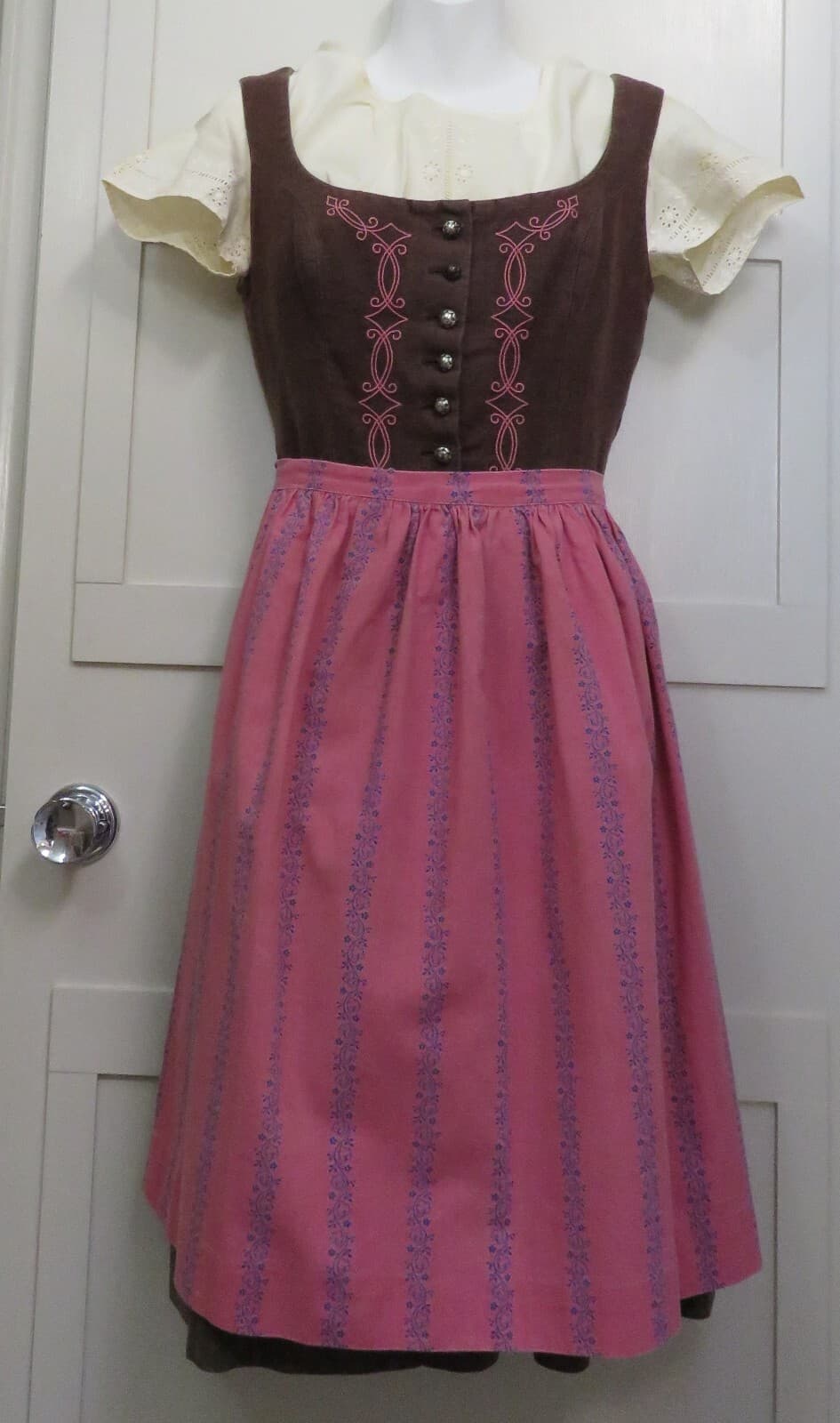 Oktoberfest Dress - Dirndl Vintage Kibek Authentic German 2 Bouses/2 Aprons