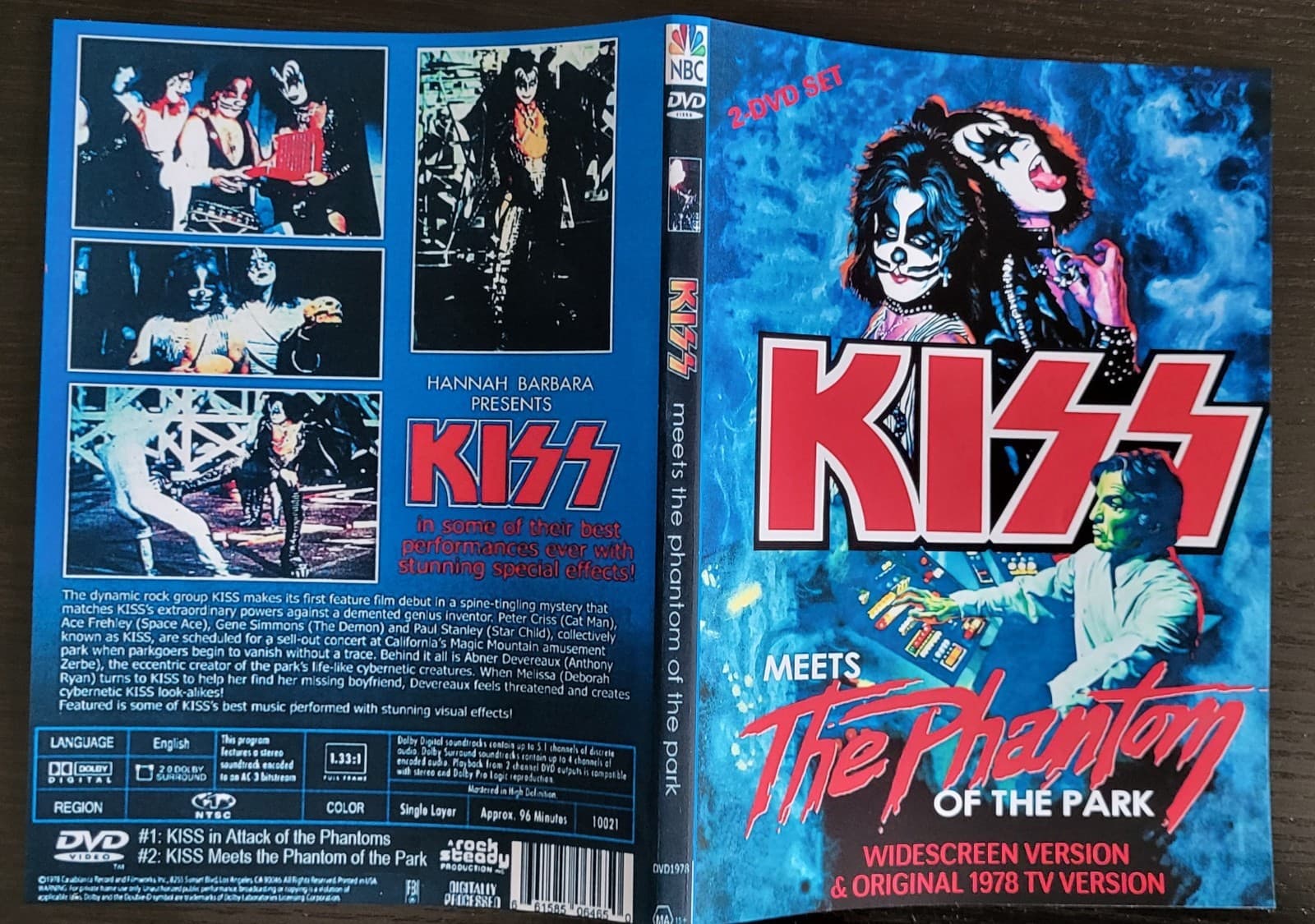 KISS Meets The Phantom of the Park/The Phantoms DVD Set RARE 1978 Hanna Barbera