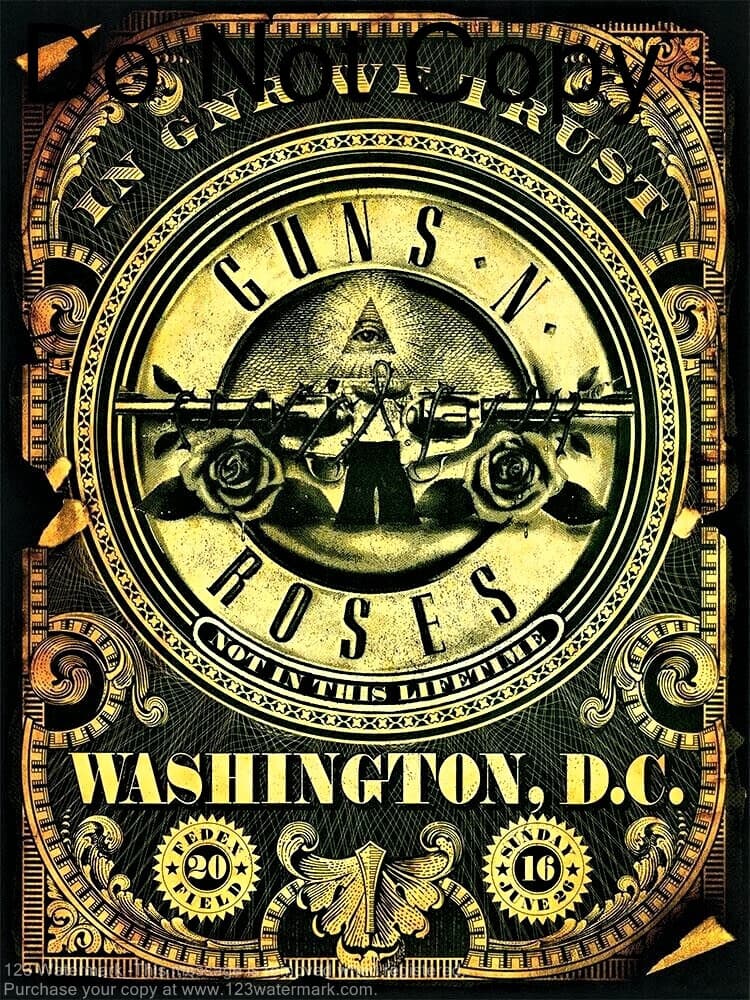 Guns N Roses 12"x18" Music Concert Poster