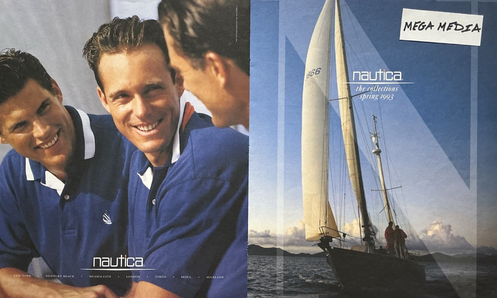 1993 Nautica Men’s Spring Collection U.S.Sailing Team 4-Page Print Advertisement