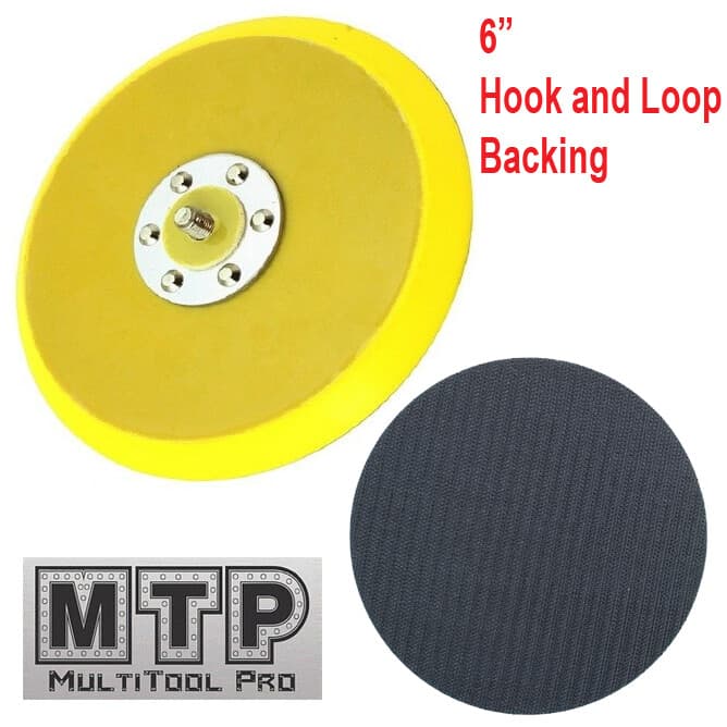 6" Hook and Loop Sanding Pad 5"X 5/16" 24 TPI Thread DA Sander Grinder Polishing