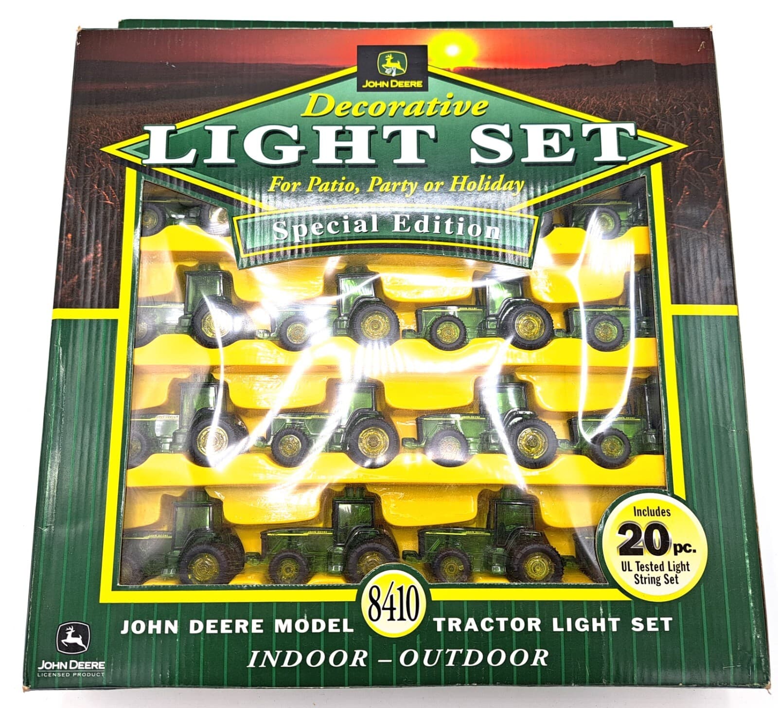John Deere Model 8410 - 20 Pc. Special Edition Decorative Light Set New In Box