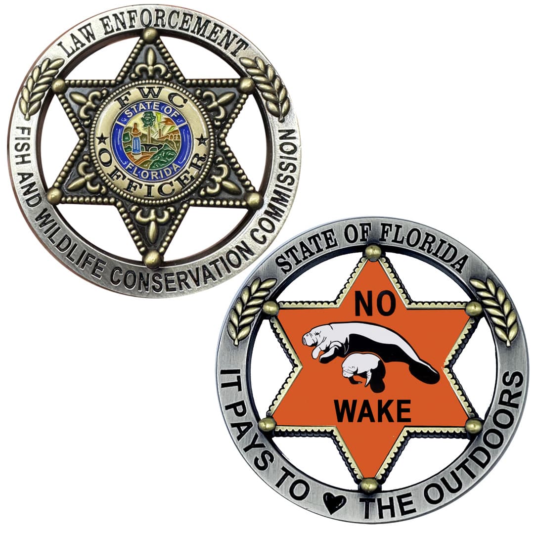 BL11-4 Florida FWC Challenge Coin Fish and Wildlife Conservation Commission Offi