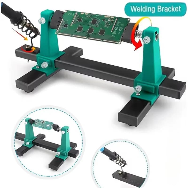 New 360 ° Rotation Adjustable PCB Holder Jig Soldering Assembly Stand Clamp Tool