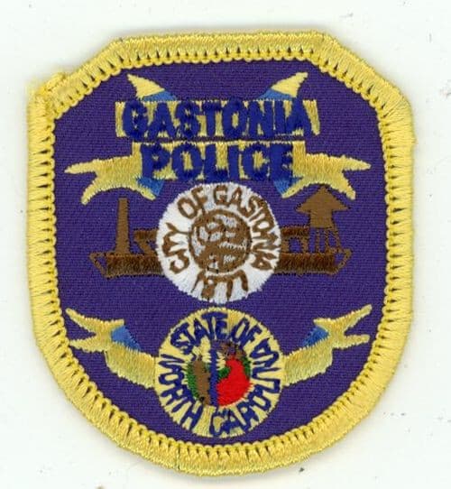 NORTH CAROLINA NC GASTONIA POLICE NICE 2 1/4" TALL HAT PATCH SHERIFF