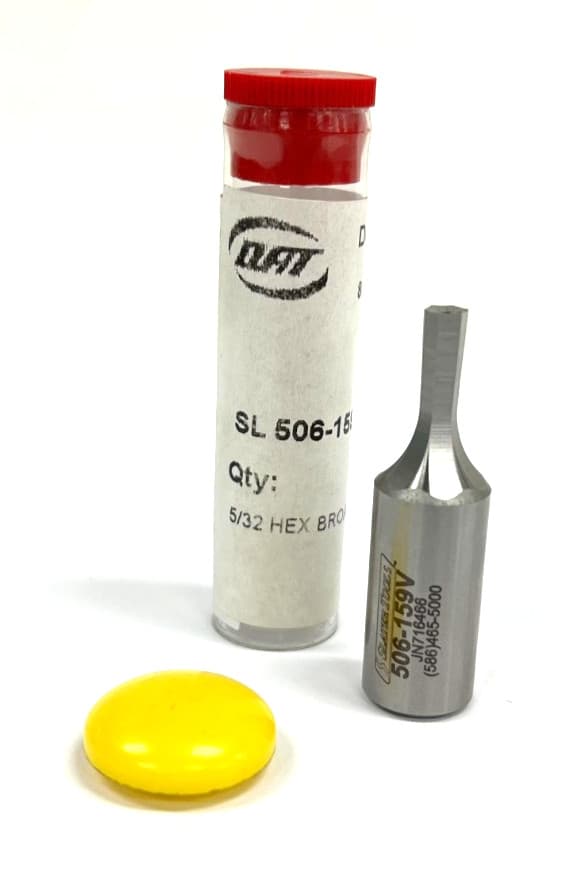 SLATER TOOLS 506-159 ROTARY HEX BROACH HEX SIZE 5/32" SHANK 1/2" OAL 1-3/4"