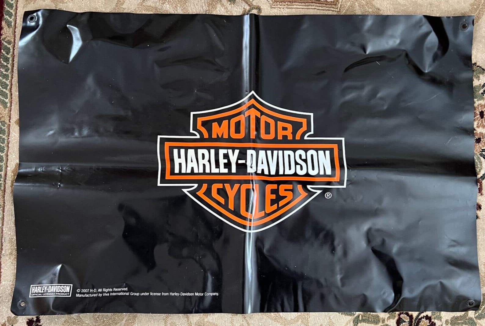 Harley Davidson 3x2 ft Banner, 2 - Sided - Bar & Shield Emblem New