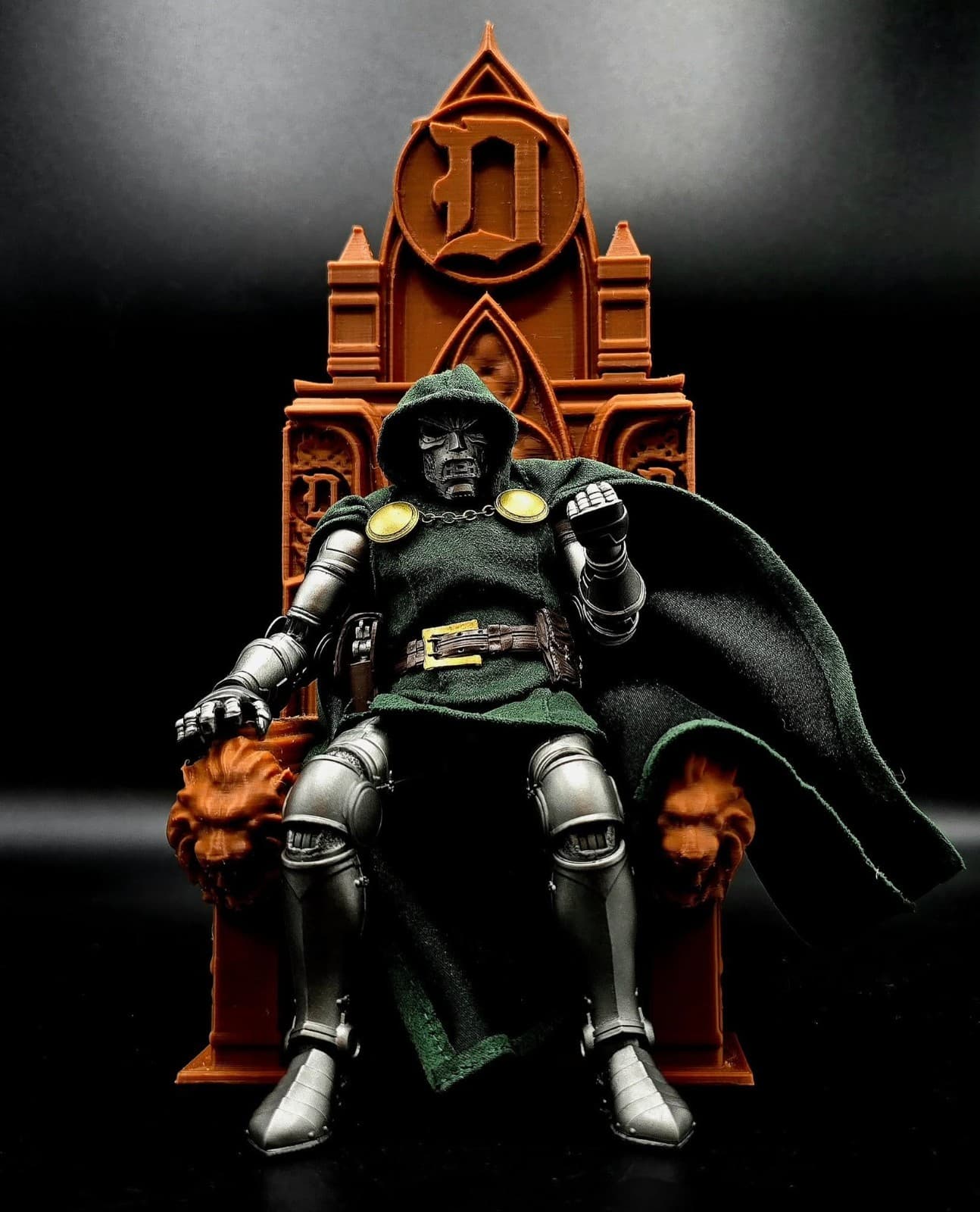 1:12 Scale Dictator Throne for Marvel Legends Classified Destro Dr. DOOM THRONE